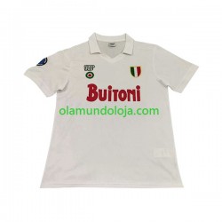 Camisola Napoli 1987 1988 Retro Homem Equipamento Segundo Manga Curta